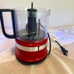 KitchenAid 3.5  Empire Red cup mini food chopper-  Used / Excellent condition